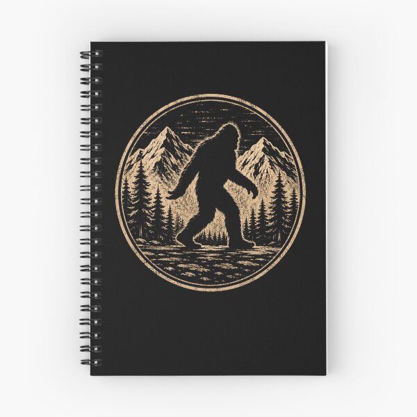 Item preview, Vintage Bigfoot Walking Wilderness Retro Mountain Forest designed and sold by Moizento.