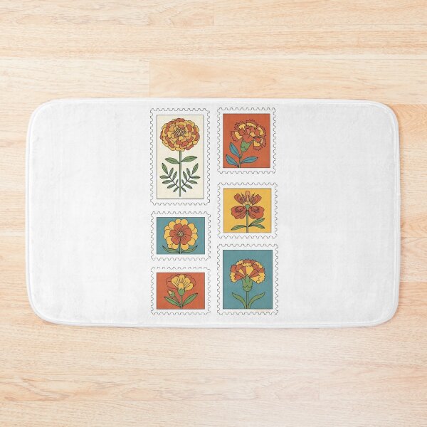 Item preview, Vintage Floral Postage Stamp Collection - Retro Botanical Flower Art designed and sold by Dzblack.