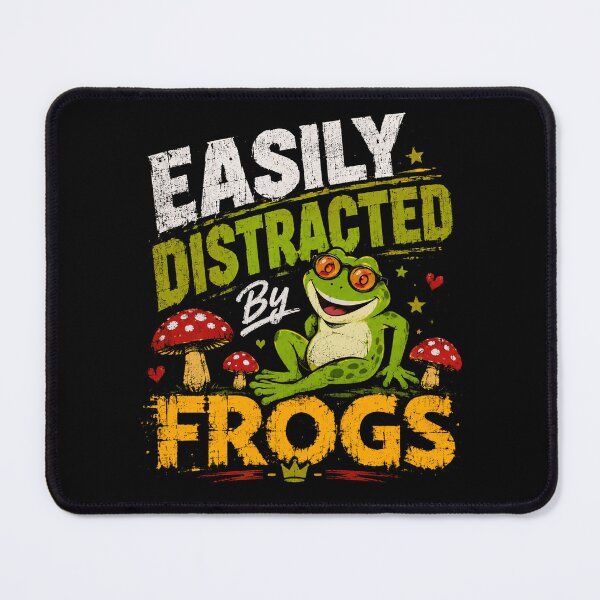 Item preview, Easily Distracted By Frogs Frog Lover Amphibian Enthusiast designed and sold by HumansStuck12.