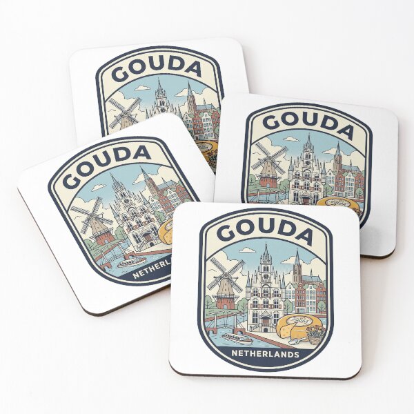 Item preview, Vintage Gouda Netherlands Travel Badge Windmill Cheese designed and sold by k3rstman1.