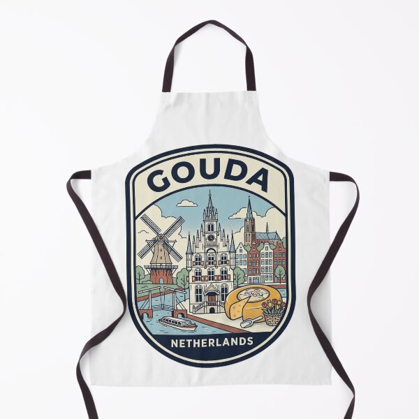 Item preview, Vintage Gouda Netherlands Travel Badge Windmill Cheese designed and sold by k3rstman1.