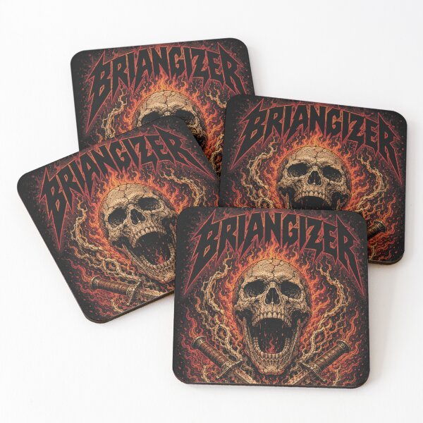 Item preview, "BRIANGIZER" Heavy Metal Music Poster Design Skull with Crossed Daggers designed and sold by Briangizer.