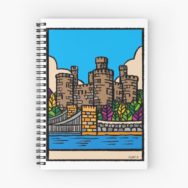 Artikelvorschau, Conwy Castle, Nordwalesl Original britische Wahrzeichenkunst | GWART entworfen und verkauft von GWARTGB.