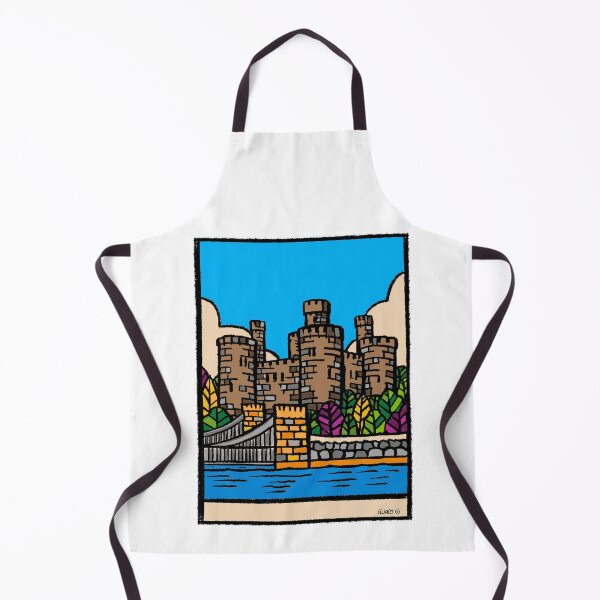 Item preview, Conwy Castle, North Walesl Original British Landmark Art | GWART designed and sold by GWARTGB.