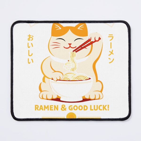 Item preview, Lucky Neko Ramen Japanese Cat Poster designed and sold by Matinez Pink.