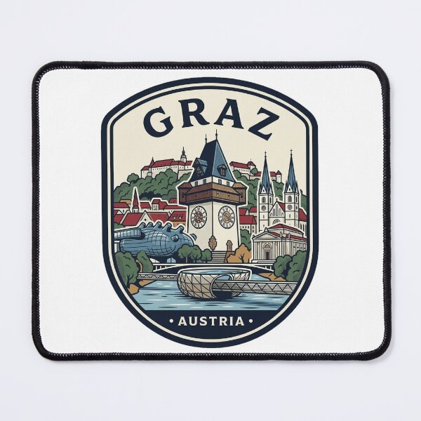 Item preview, Vintage Graz Austria Uhrturm Clock Tower Badge designed and sold by k3rstman1.
