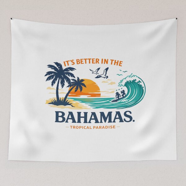 Item preview, It's Better In The Bahamas Surfing Poster designed and sold by Matinez Pink.