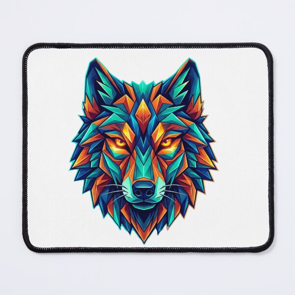 Item preview, Geometric Wolf Head - Mountain Hiking Wilderness Adventure designed and sold by GabeMountainArt.