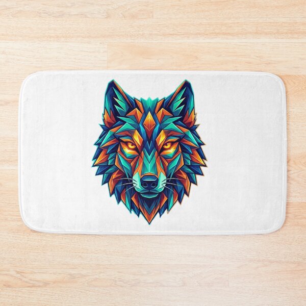 Item preview, Geometric Wolf Head - Mountain Hiking Wilderness Adventure designed and sold by GabeMountainArt.