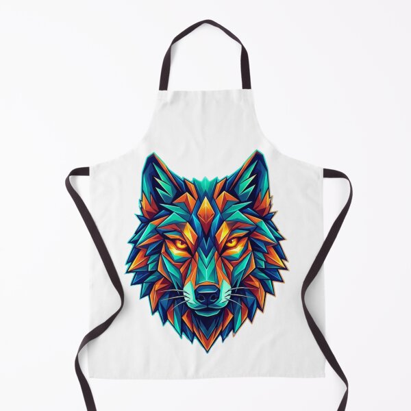 Item preview, Geometric Wolf Head - Mountain Hiking Wilderness Adventure designed and sold by GabeMountainArt.