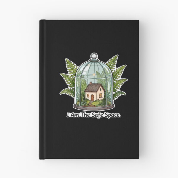 Item preview,  Am The Safe Space – Cozy Cottage Glass Terrarium Ferns Safe Space designed and sold by Ideeplyfeltit.