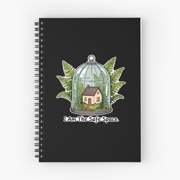 Item preview,  Am The Safe Space – Cozy Cottage Glass Terrarium Ferns Safe Space designed and sold by Ideeplyfeltit.