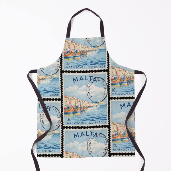 Item preview, Marsaxlokk Malta Luzzu Harbor Bay Curve Stamp Sticker designed and sold by stickercuffs.