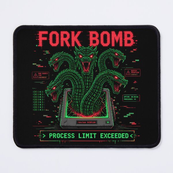 Item preview, Fork Bomb Linux Bash Code Cyber Security Hacker designed and sold by ThirdShiftLab.
