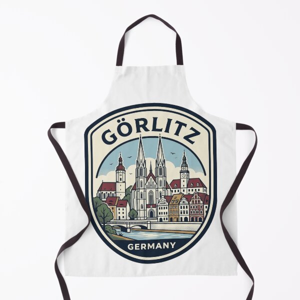 Item preview, Vintage Gorlitz Germany Retro Skyline Travel Badge designed and sold by k3rstman1.