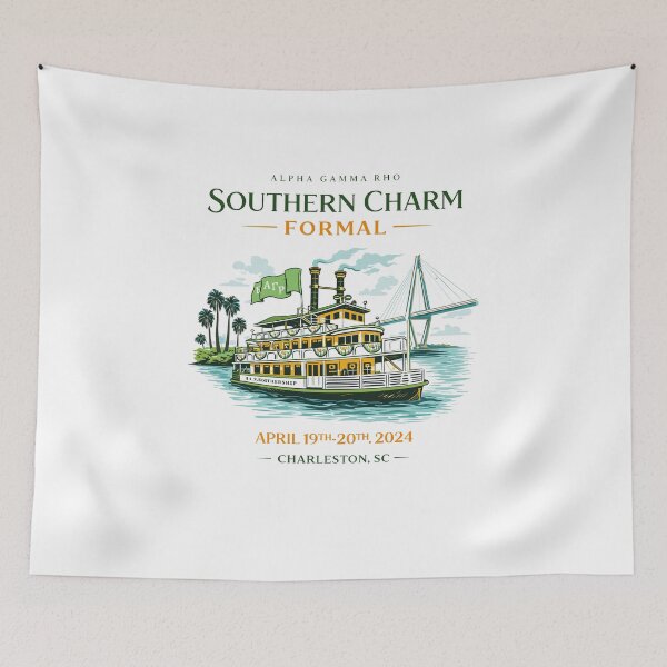 Item preview, Southern Charm Formal Riverboat Poster designed and sold by Matinez Pink.