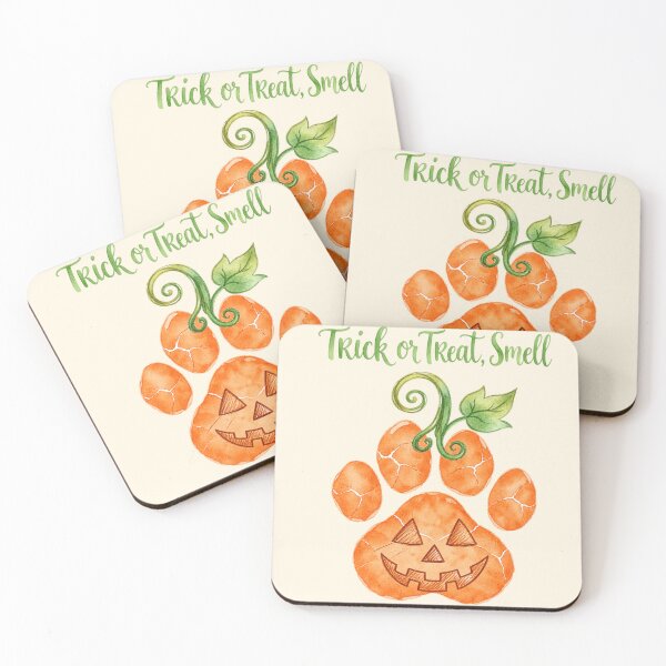 Item preview, Trick or Treat Smell My Paw Halloween Dog Paw Pumpkin Jack O Lantern designed and sold by Yellowriversss.