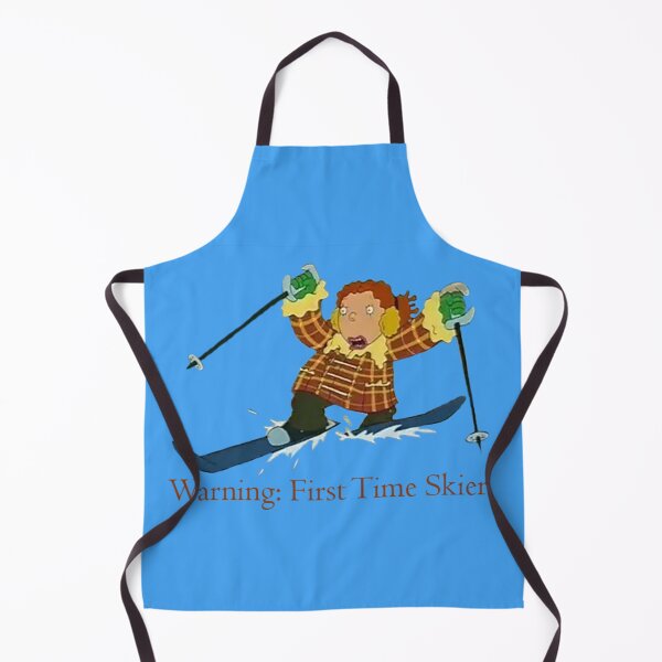 Item preview, Warning: First Time Skier designed and sold by QueenAlicorn.
