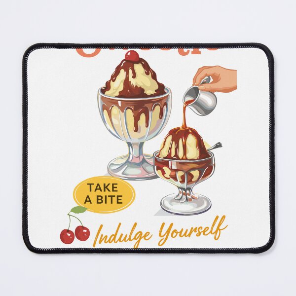 Item preview, Sweetie Chocolate Caramel Delight Ice Cream Poster designed and sold by Matinez Pink.