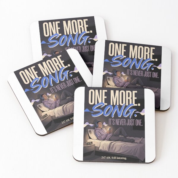Item preview, One More Song | Funny Music Lover Streetwear | Late Night Playlist Graphic Tee designed and sold by SAJ Design Studio.