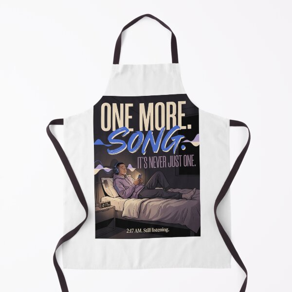 Item preview, One More Song | Funny Music Lover Streetwear | Late Night Playlist Graphic Tee designed and sold by SAJ Design Studio.