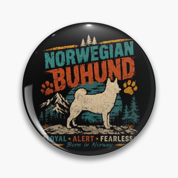 Item preview, Norwegian Buhund Loyal Alert Fearless Born In Norway Dog Owner Pet Lover designed and sold by RetroMini2026.