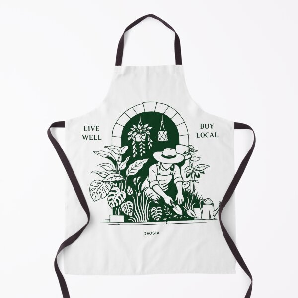 Item preview, Live Well Buy Local Drosia Gardening Poster designed and sold by Matinez Pink.
