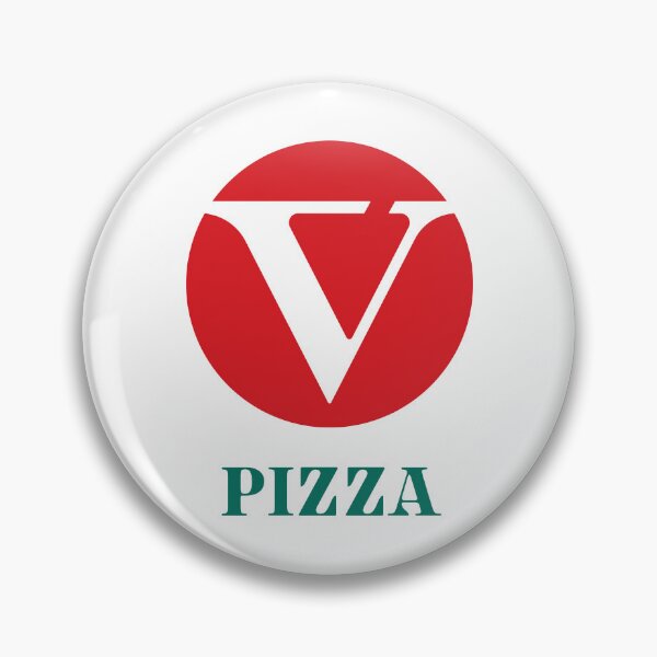 Item preview, V Pizza Red Circle Logo designed and sold by zargoca.