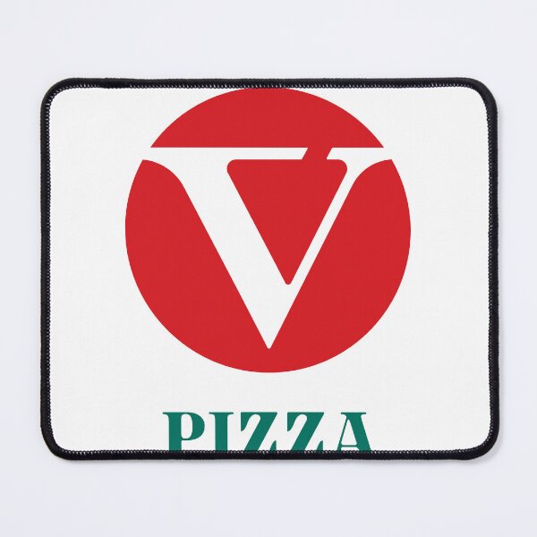 Item preview, V Pizza Red Circle Logo designed and sold by zargoca.