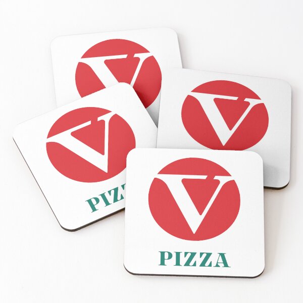 Item preview, V Pizza Red Circle Logo designed and sold by zargoca.