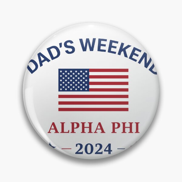 Item preview, Dad's Weekend Alpha Phi 2024 USA Flag Poster designed and sold by Matinez Pink.