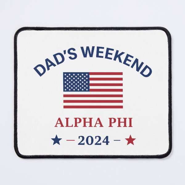 Item preview, Dad's Weekend Alpha Phi 2024 USA Flag Poster designed and sold by Matinez Pink.