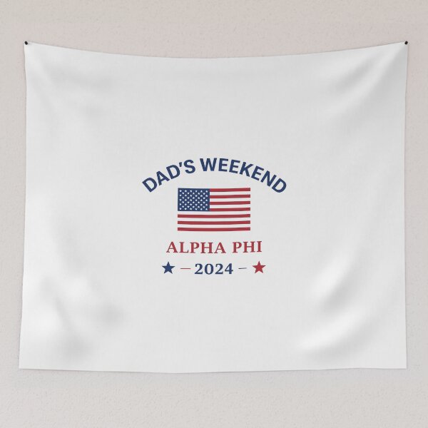 Item preview, Dad's Weekend Alpha Phi 2024 USA Flag Poster designed and sold by Matinez Pink.