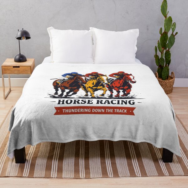 Item preview, Horse Racing Thundering Down The Track Poster designed and sold by Matinez Pink.