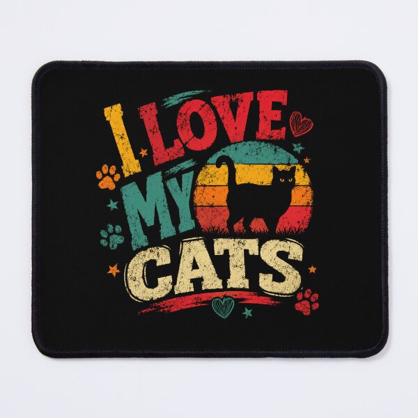 Item preview, I Love My Cats Feline Pet Owner Animal Lover designed and sold by RetroMini2026.