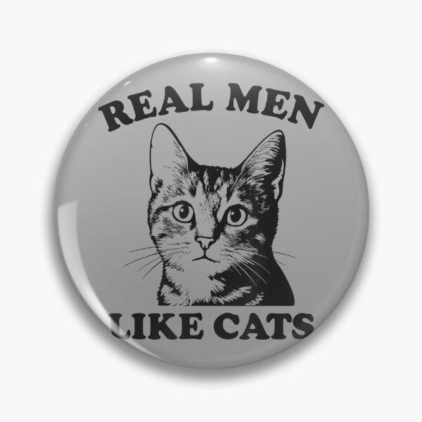 Item preview, Real Men Like Cats Funny Cat Dad designed and sold by GreggRoss.