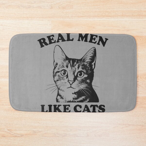 Item preview, Real Men Like Cats Funny Cat Dad designed and sold by GreggRoss.
