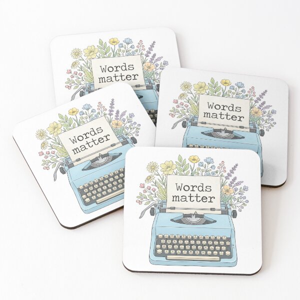Item preview, Words Matter Vintage Typewriter Floral Writer Novelist designed and sold by raedattia.