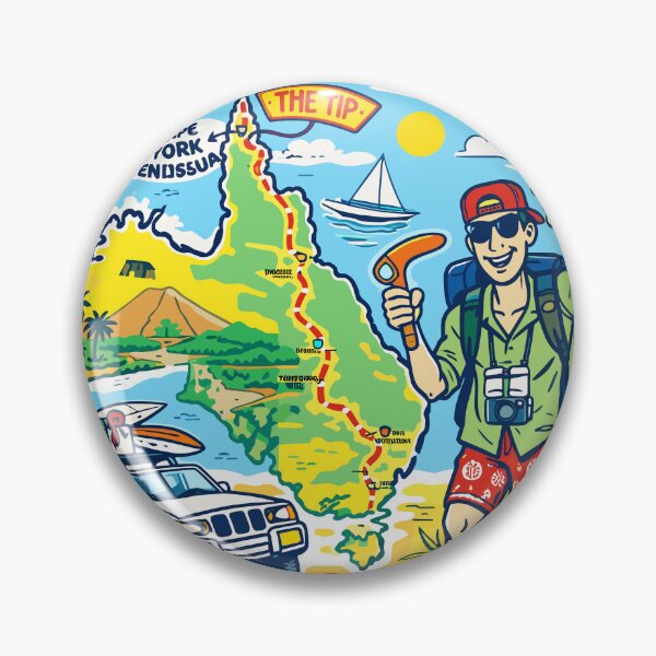 Item preview, Road Trip To The Tip Tropical Australia Poster designed and sold by Matinez Pink.