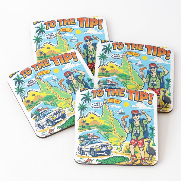 Item preview, Road Trip To The Tip Tropical Australia Poster designed and sold by Matinez Pink.