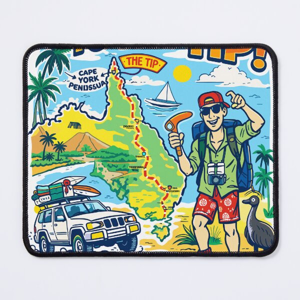 Item preview, Road Trip To The Tip Tropical Australia Poster designed and sold by Matinez Pink.