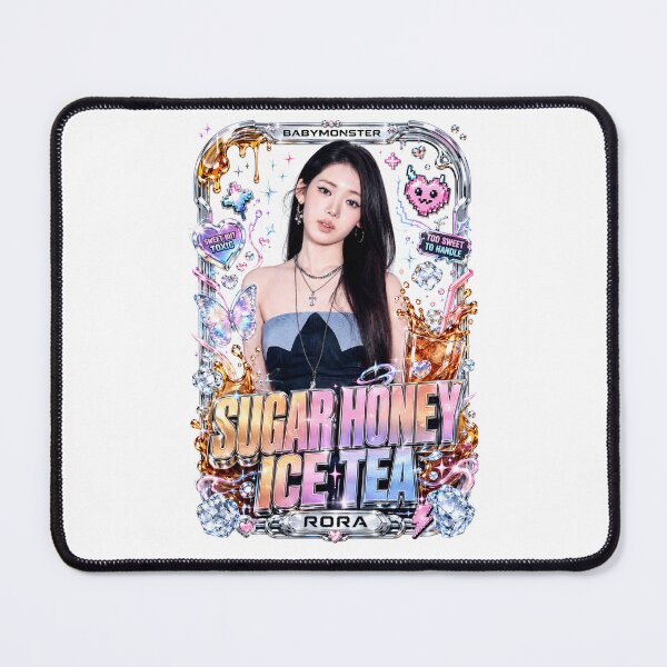Item preview, Cute Rora BABYMONSTER Sugar Honey Ice Tea Shiny Heart Fan Art designed and sold by Valereekmerch.