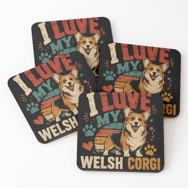 Item preview, I Love My Welsh Corgi Dog Lover Pet Owner Canine designed and sold by RetroMini2026.