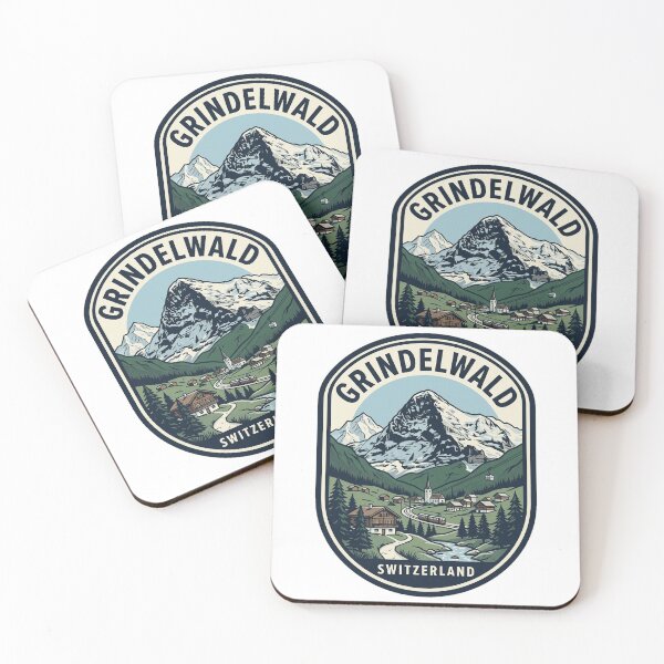 Item preview, Vintage Grindelwald Switzerland Alps Mountain Travel Badge designed and sold by k3rstman1.