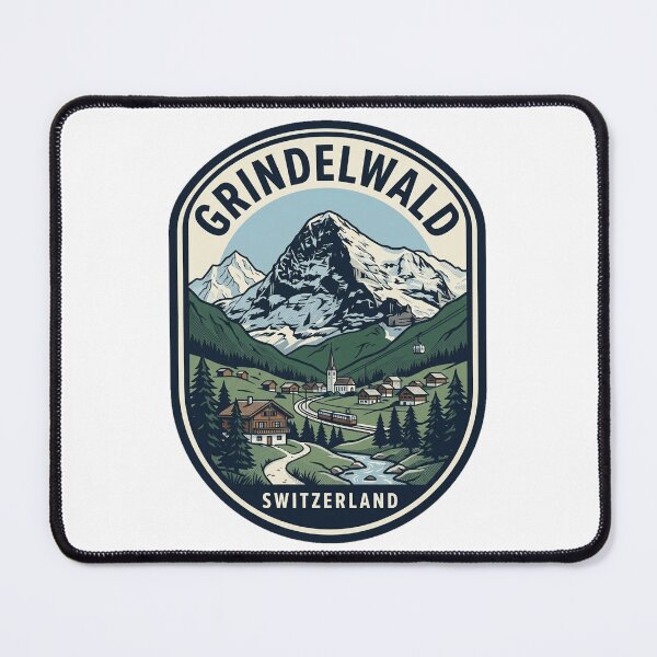 Item preview, Vintage Grindelwald Switzerland Alps Mountain Travel Badge designed and sold by k3rstman1.
