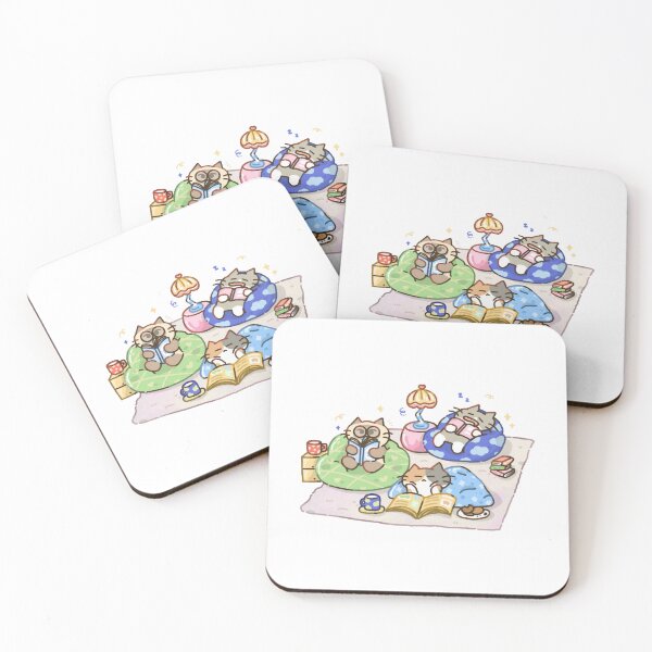 Item preview, Cozy Cat Home Time Cute Relaxing Living Room Cats Graphic designed and sold by Doublettaedare.