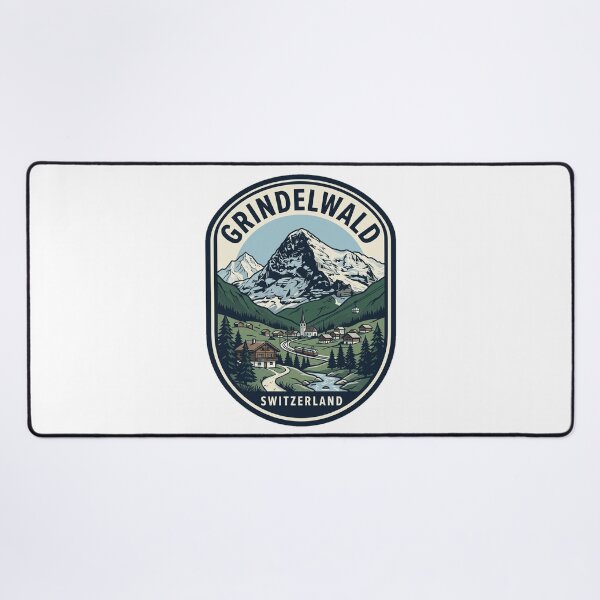 Item preview, Vintage Grindelwald Switzerland Alps Mountain Travel Badge designed and sold by k3rstman1.