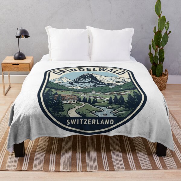 Item preview, Vintage Grindelwald Switzerland Alps Mountain Travel Badge designed and sold by k3rstman1.