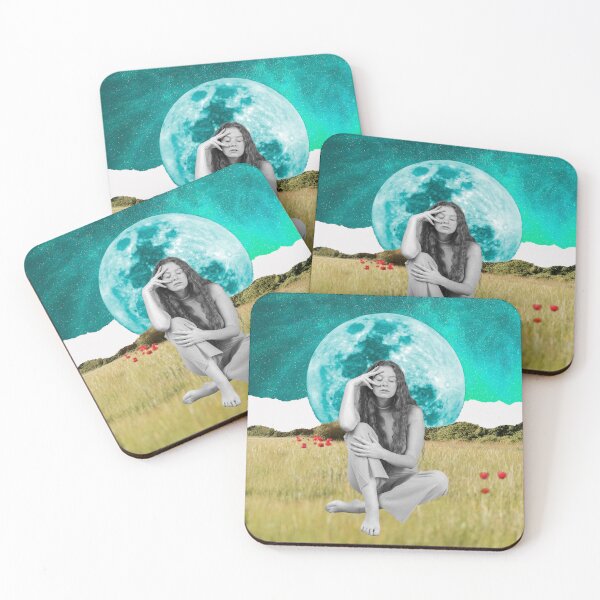 Item preview, Surreal Moonlit Dreamer & Field Collage designed and sold by store52.