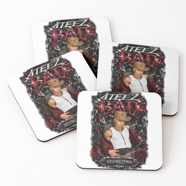 Item preview,  Antique Choker Seonghwa ATEEZ BAD Era Retro Photocard Aesthetic Poster designed and sold by Valeree Store.
